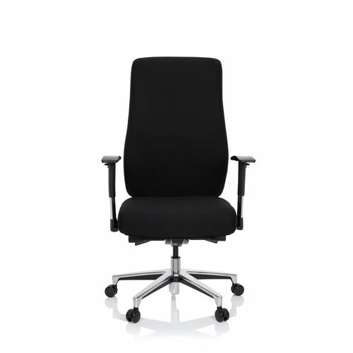 B-grade Hjh Office Profi office chair, executive chair, Forcom fabric, black. See text/photo.