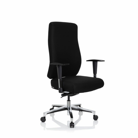 B-grade Hjh Office Profi office chair, executive chair, Forcom fabric, black. See text/photo.