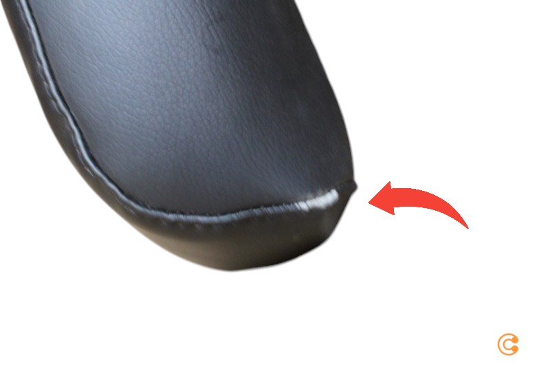 B-flokks Hjh skrifstofustóll Lisso gervileður svartur stóll Sjá texta/mynd