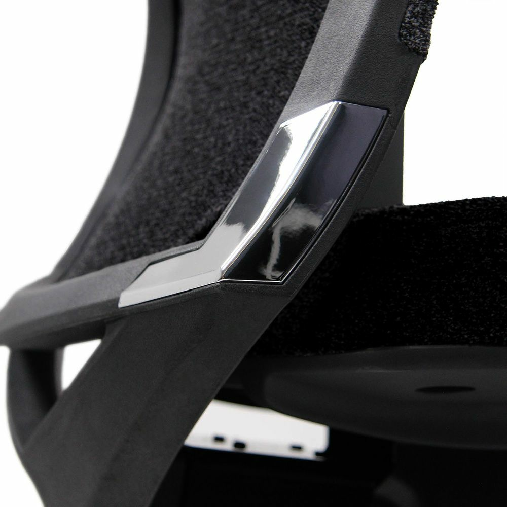 Hjh Office Porto Max High I faglegur skrifstofustóll, svartur snúningsstóll, vinnustóll