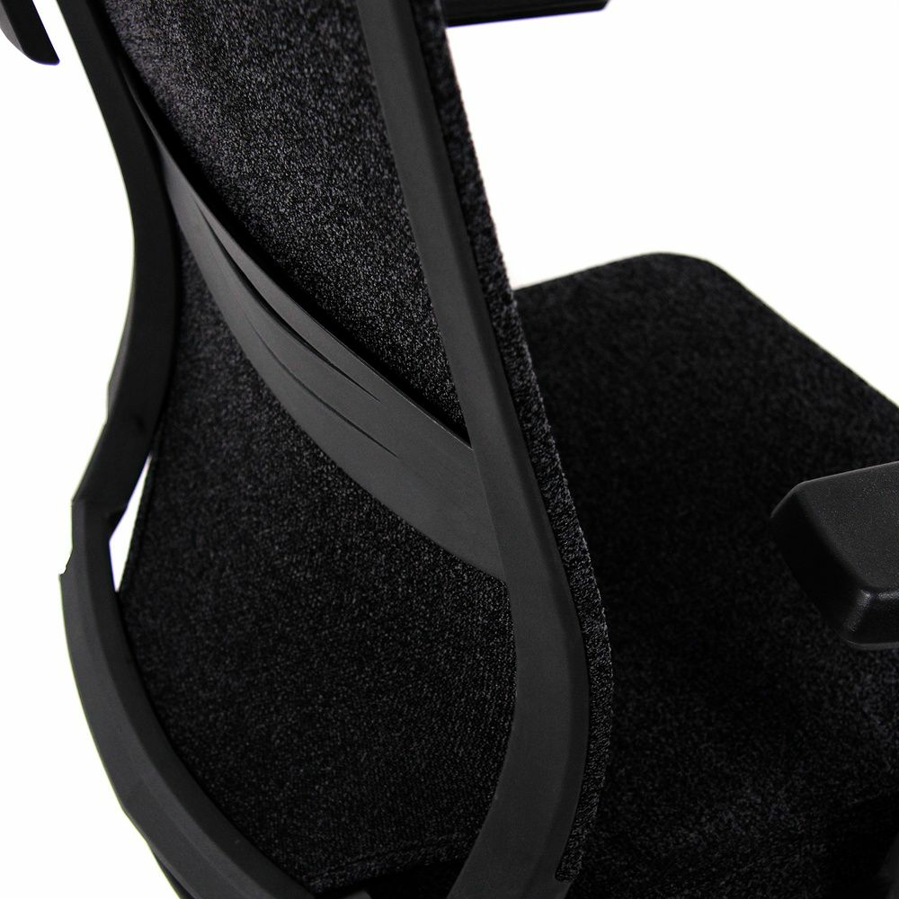 Hjh Office Porto Max High I faglegur skrifstofustóll, svartur snúningsstóll, vinnustóll