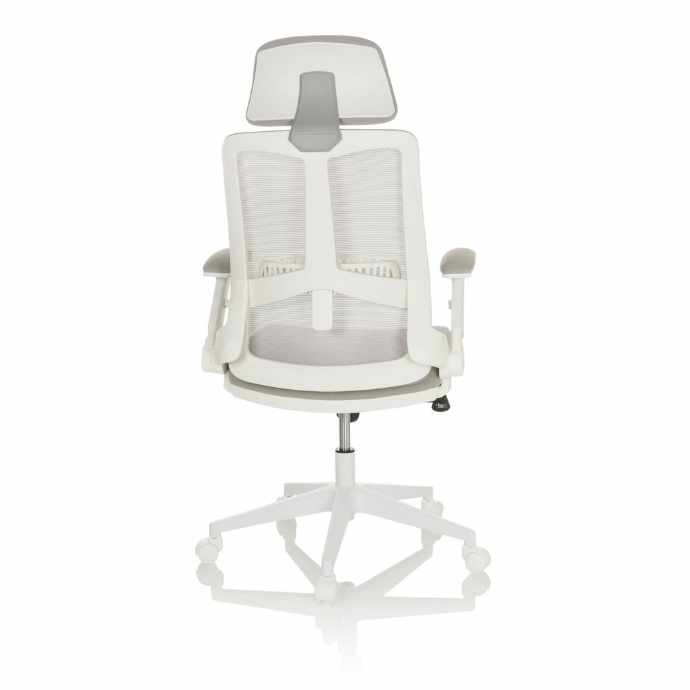 B-lager Hjh Office Vendo W heimaskrifstofustóll Grár snúningsstóll vinnustóll skrifstofustóll