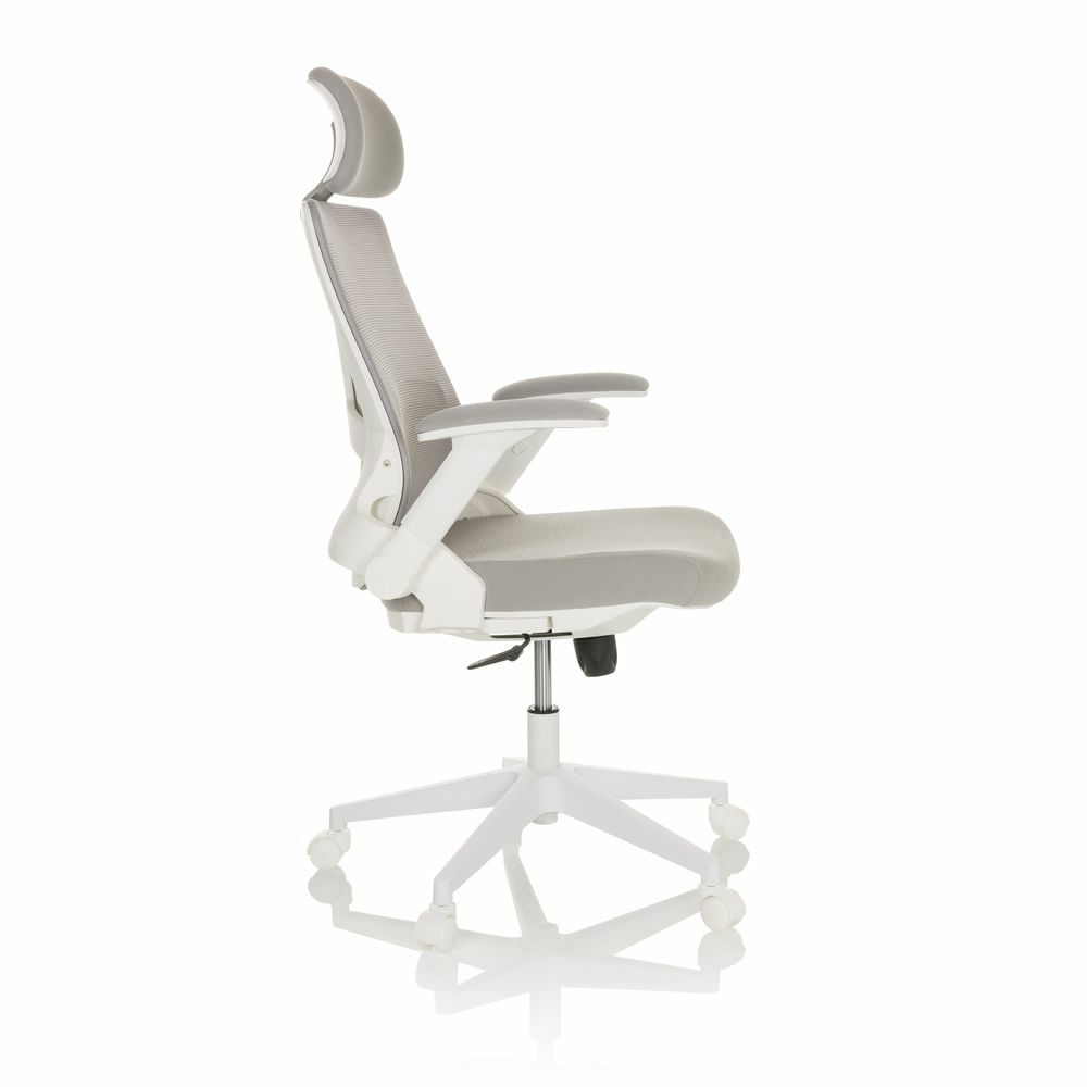 B-lager Hjh Office Vendo W heimaskrifstofustóll Grár snúningsstóll vinnustóll skrifstofustóll