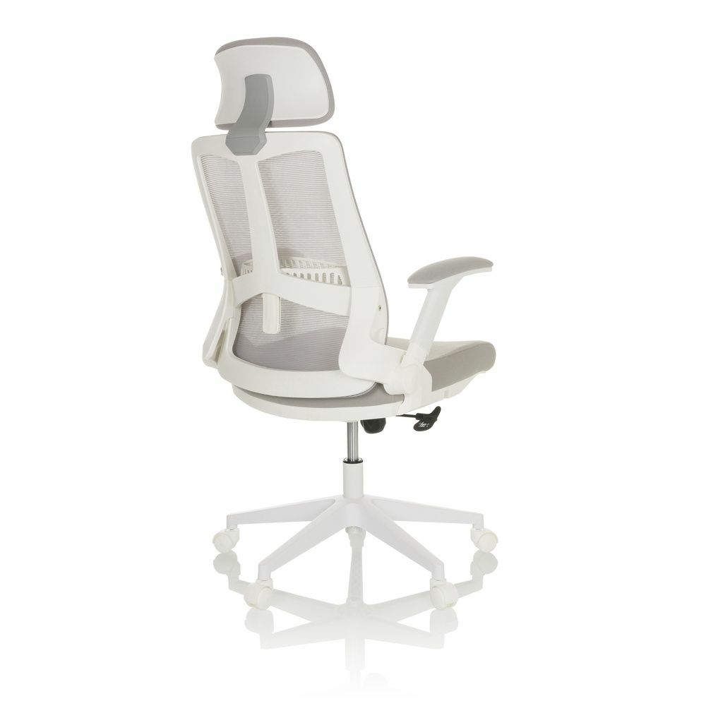 B-lager Hjh Office Vendo W heimaskrifstofustóll Grár snúningsstóll vinnustóll skrifstofustóll