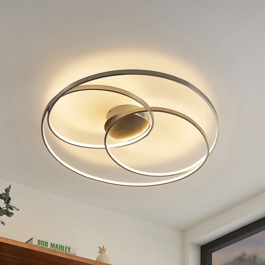 B-grade Lindby Kateryna LED ceiling lamp, ceiling light, living room lamp Nic333