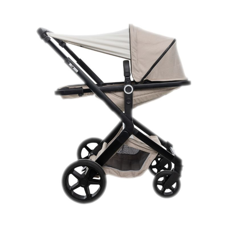 B-flokks Koelstra Next sólhlíf regnhlíf UV vörn grátt barnavagnshlíf