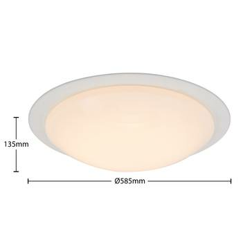 B-grade Lindby Aurela LED ceiling lamp, ceiling light, CCT RGB lamp, ø 58.5 cm