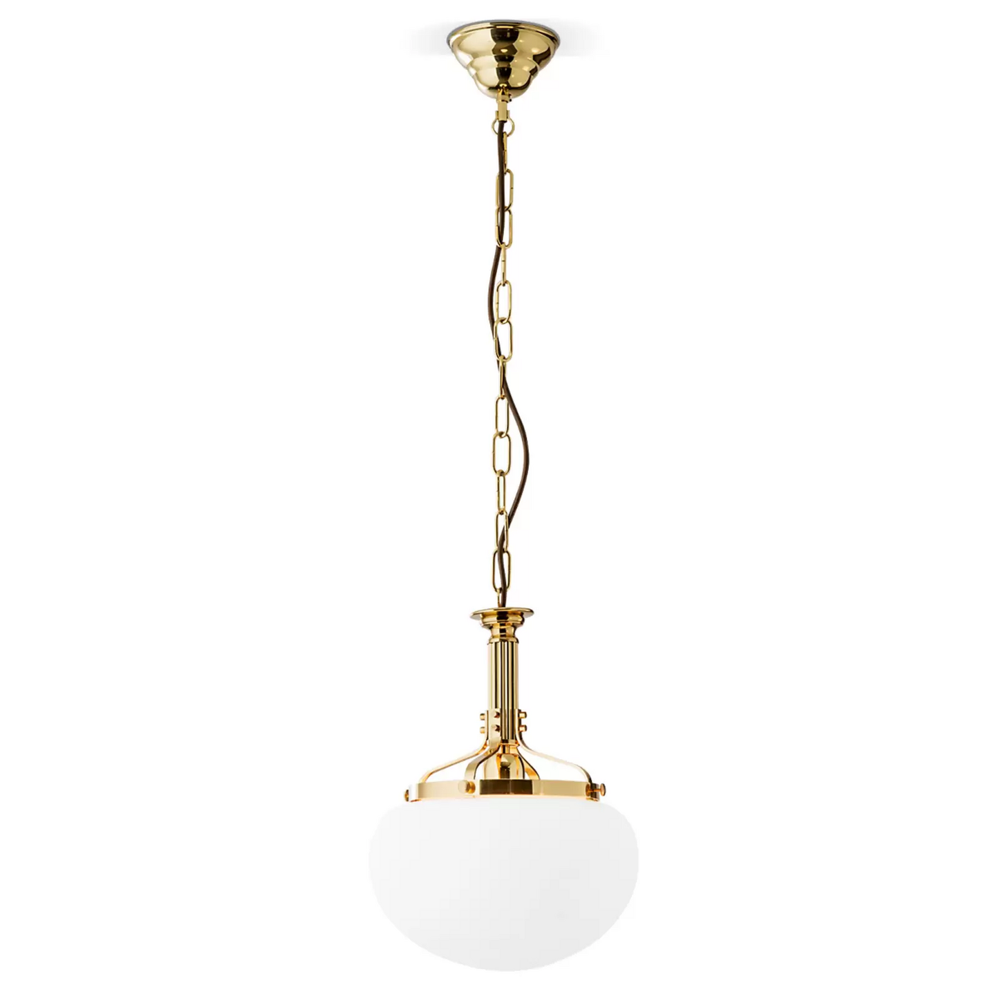 Hengilampi Delia úr messingi, 1 peru, loftljós, spotljós