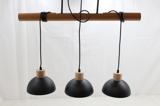 B-flokks Just Light Arik hengiljós, loftlampi, svartur, þrír ljósastaurar