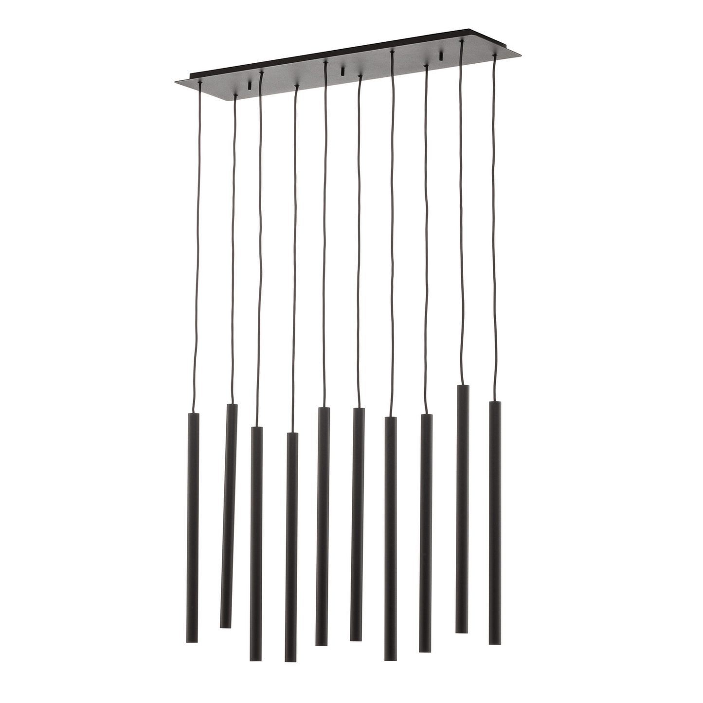 Hengiljós á lager, hengiljós, ljóslaser, tíu perur, svart stál