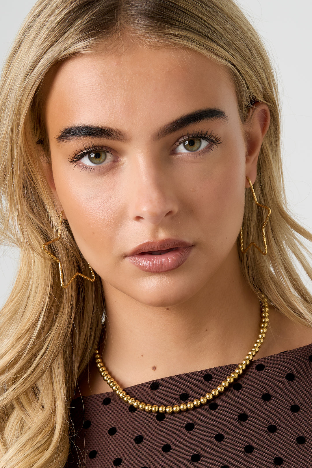 Edelstahl Creolen Stern Casual Täglich Einfache Serie frauen schmuck