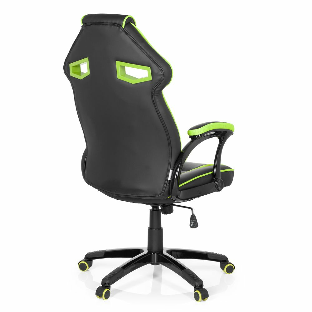 B-lager Hjh Office Guardian Gaming Chair Svartgrænt Snúningsstóll Skrifstofustóll Vinnustóll