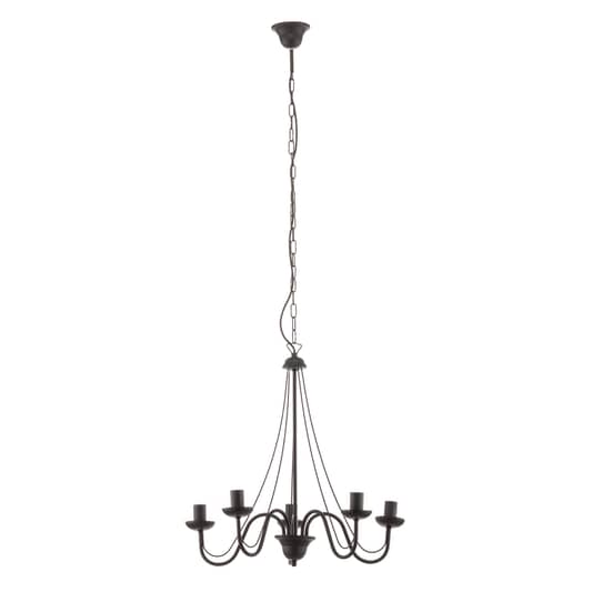 B-grade Euluna chandelier lamp light living room lamp Malbo five-light E14 black