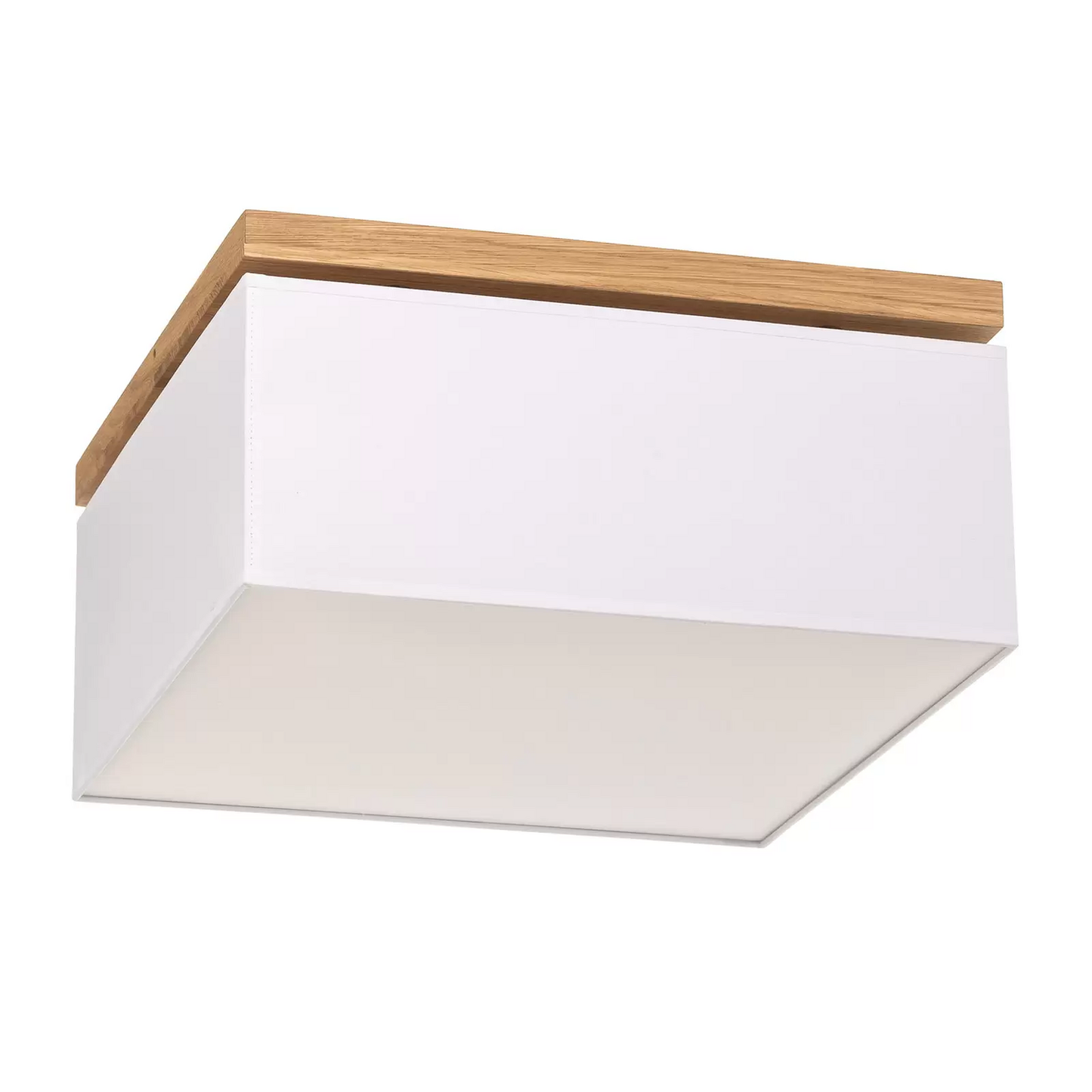 Loftljós frá Euluna í B-flokki, loftljós úr striga, stofulampi, hvítur, 45x45