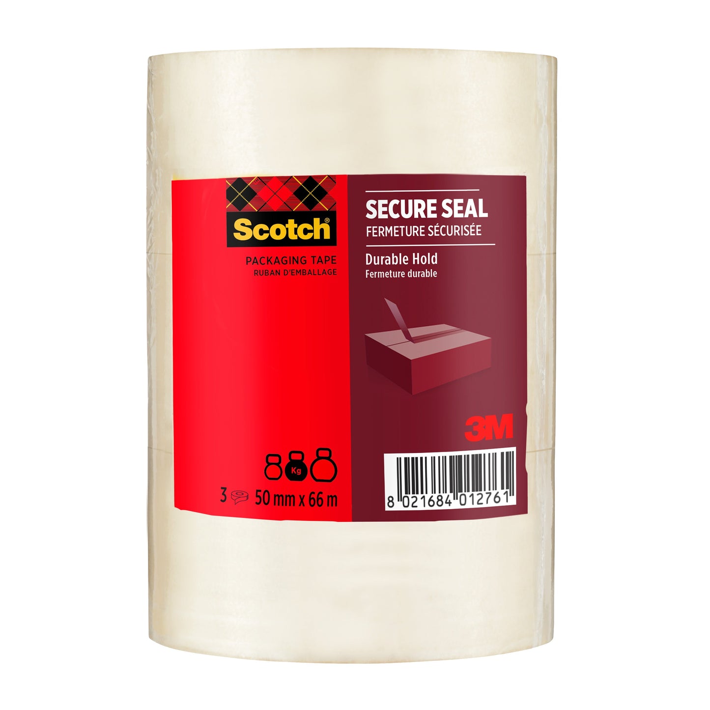 Scotch® Verpackungsklebeband für einen sicheren Verschluss, 50 mm x 66 m