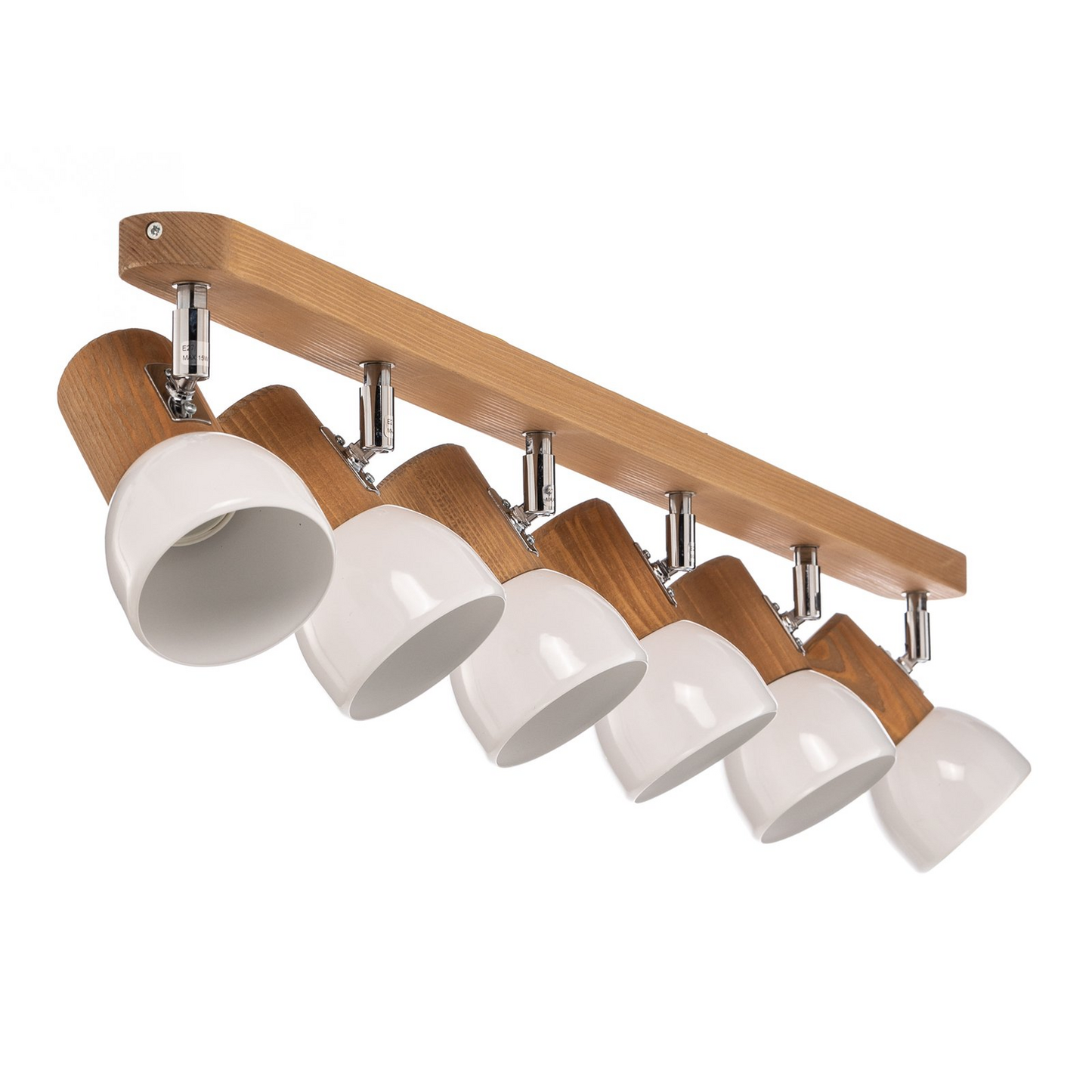 B-grade Envostar Nale ceiling spotlight, pine brown, ceiling lamp, ceiling light, spotlight