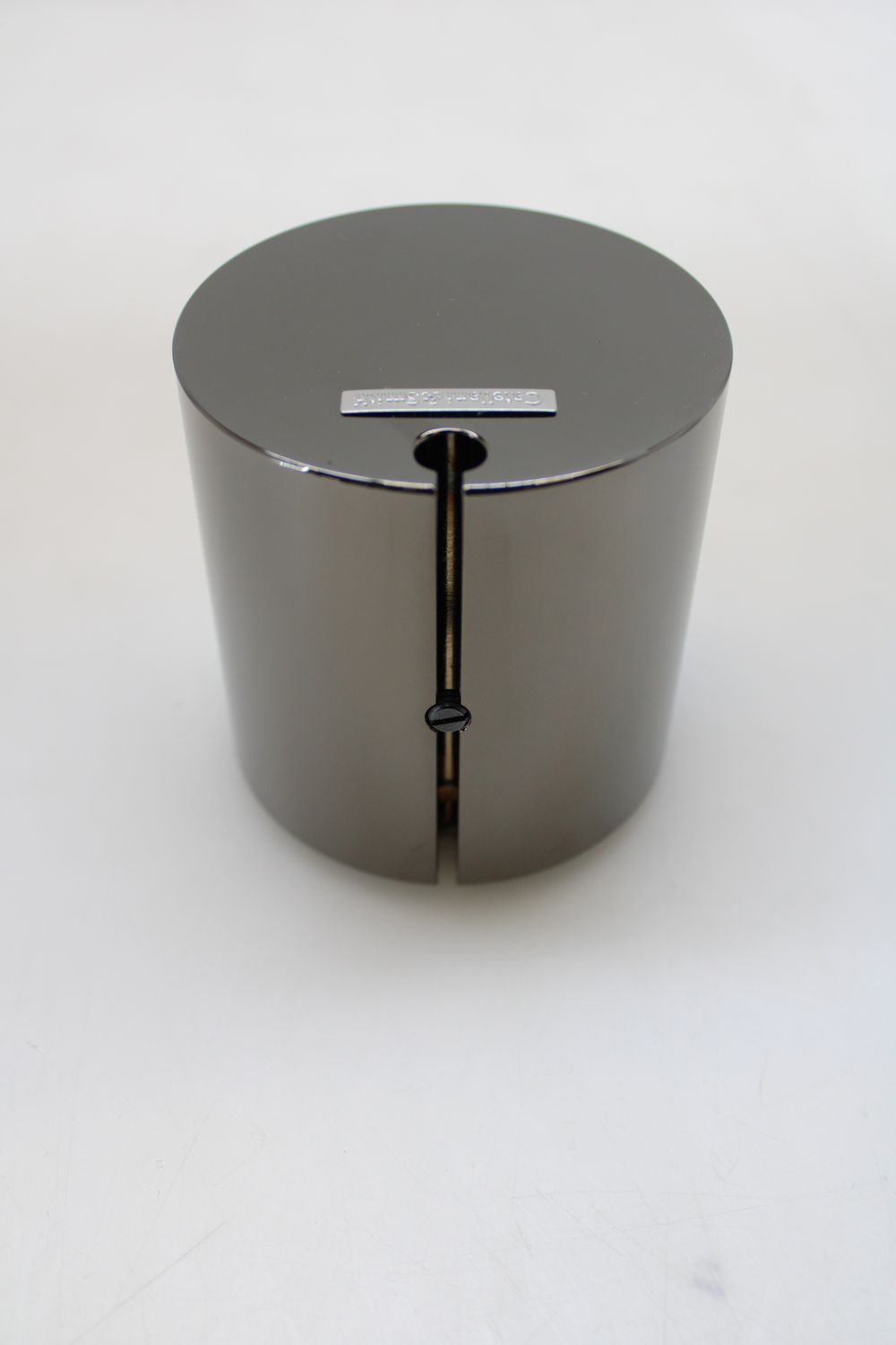 Nikkelfótur frá Catellani &amp; Smith, B-flokks, fyrir Light Stick F LED gólflampa. Sjá texta.