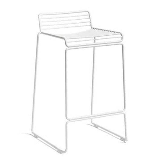 B-flokks Hay Hee barstóll, lágur barstóll, barsæti, stóll, sæti, hvítur, hæð 65 cm, stálvír