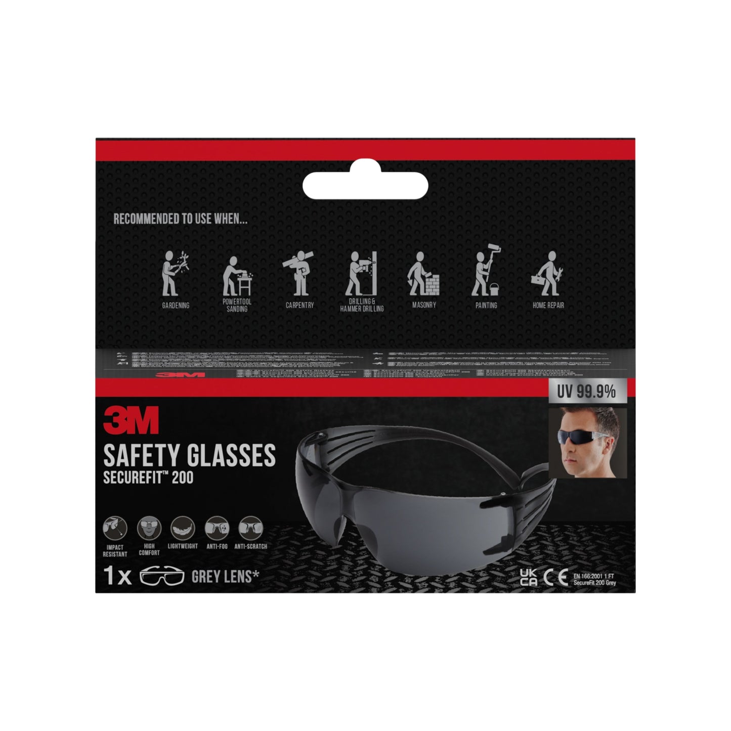 3M™ SecureFit™ Schutzbrille 200