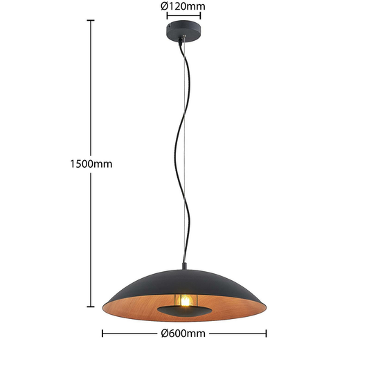 B-grade Lindby Entony pendant lamp, hanging lamp, ceiling light, living room light, ceiling lamp 340 