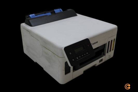 B-lager Canon Maxify Gx5050 bleksprautuprentari, A4 prentari, blektankur. Sjá texta/mynd.