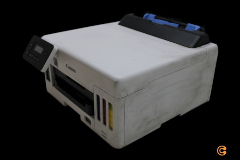 B-lager Canon Maxify Gx5050 bleksprautuprentari, A4 prentari, blektankur. Sjá texta/mynd.