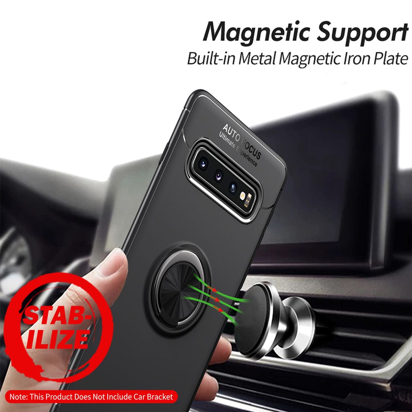 NALIA Ring Phone Case for Samsung Galaxy S10 Plus for Car Mount, Cover Case