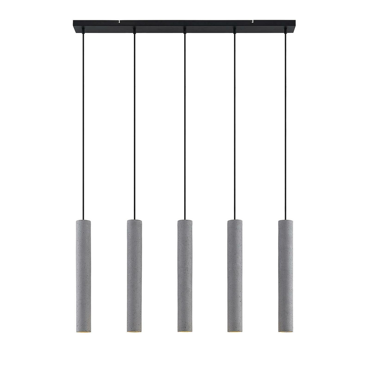 B-grade Lindby Concretto pendant light, hanging light, ceiling lamp, 5 bulbs, GU10, G954 