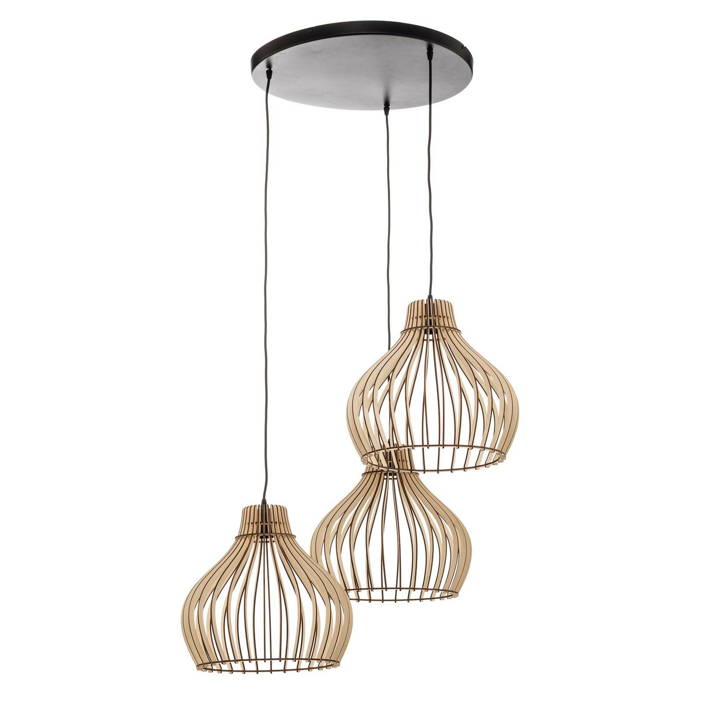 B-grade Euluna Barrel pendant light with wooden shades, ceiling lamp, decorative pendant light 517
