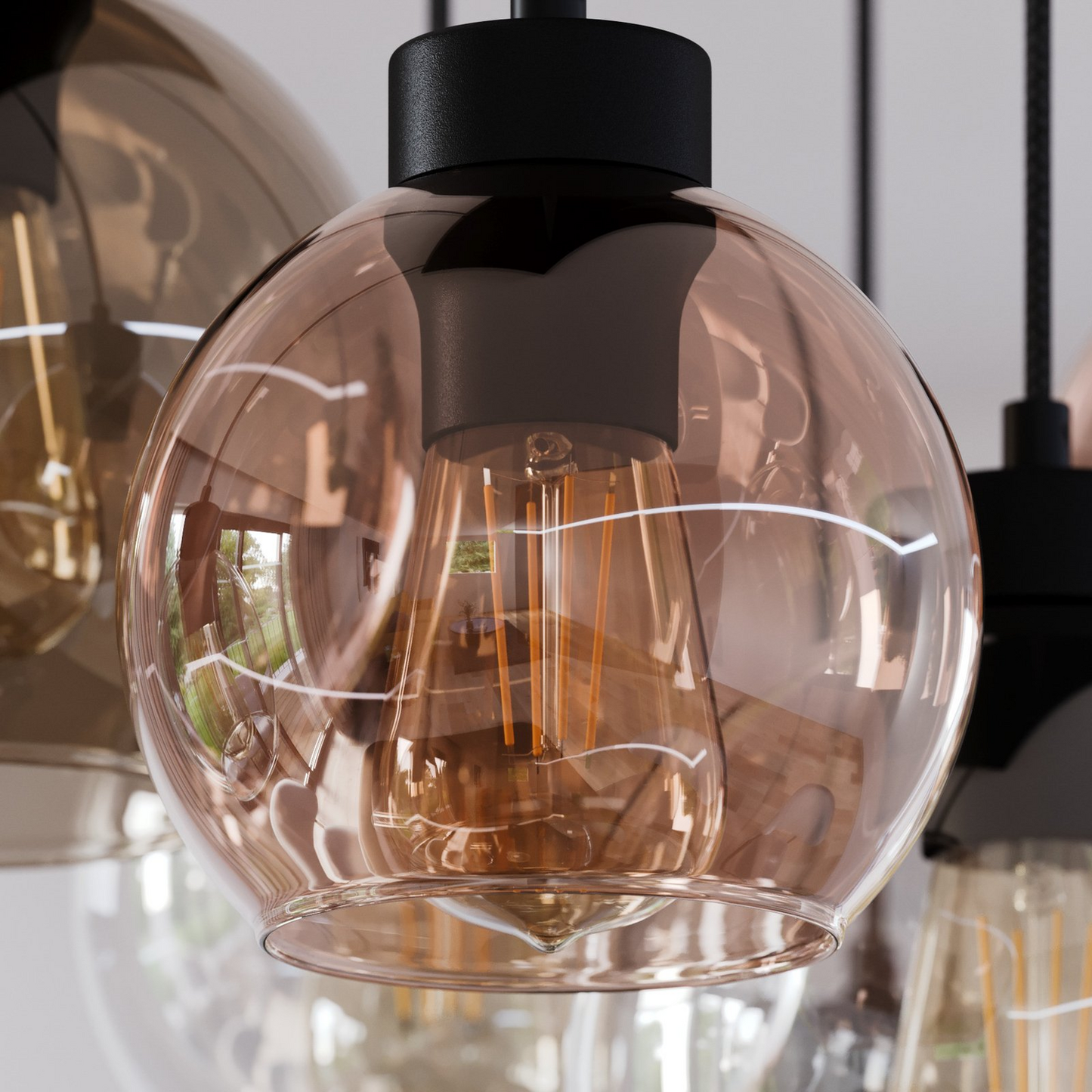 B-grade Euluna Cubus pendant light, living room light, ceiling lamp, 8 lights, 514 