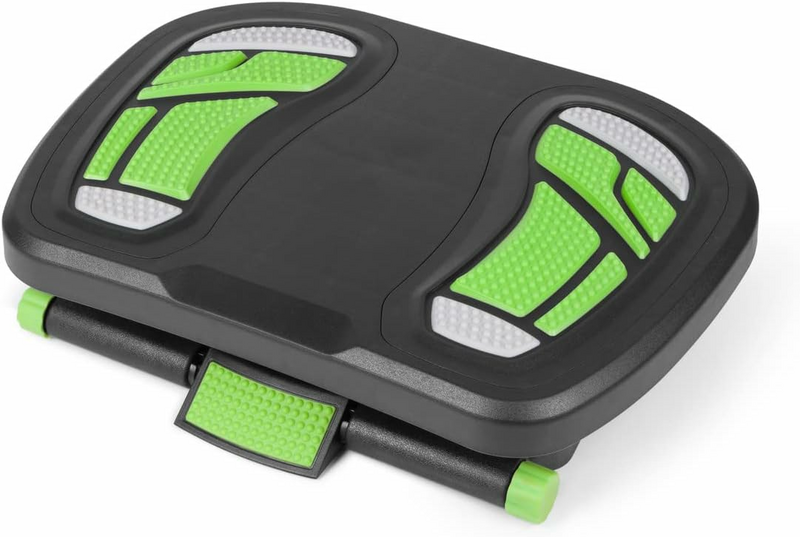 Ergonomískur fótskemill/fótstuðningur/fótskemill í B-flokki, stillanleg, antrasít/grænn