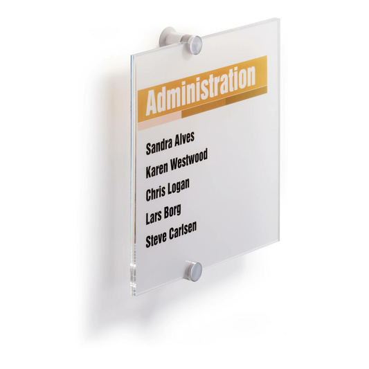 B-Ware Durable Türschild Namensschild Türschoner 482419 B210 Mm X H210 Mm Transparent