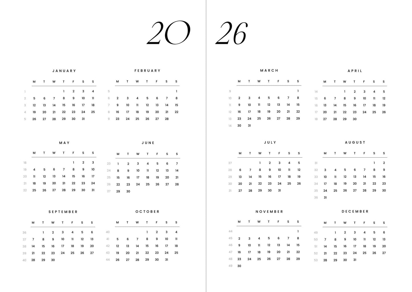 Cozy Publishing - Cozy Planner 2026 | Coffee – “You are made of magic.” | Calendar