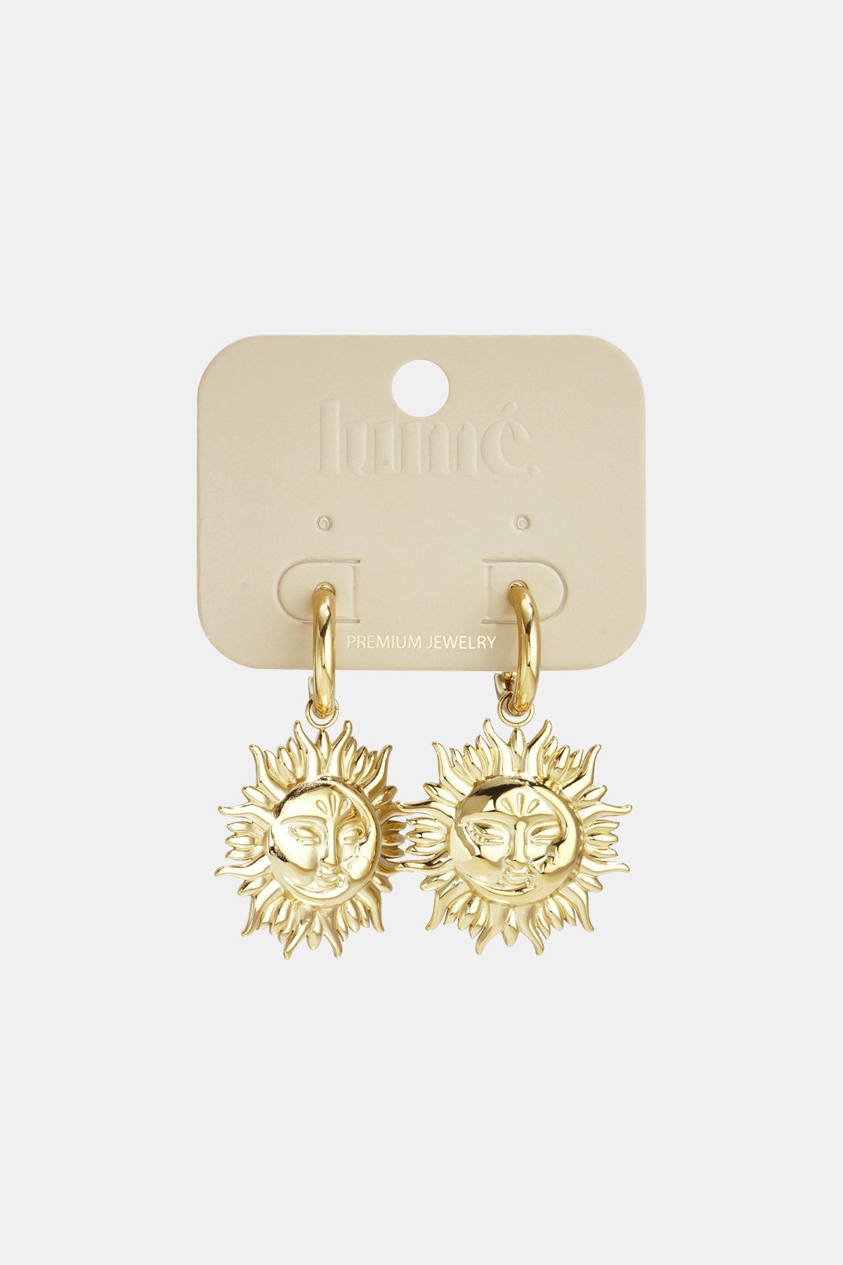 Ohrhänger aus Edelstahl, Modell „Sun Casual Daily Simple“, Damenschmuck