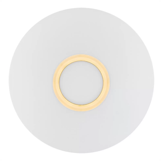 B-Ware Deckenleuchte Cyril Aus Glas Weiß Messing Deckenlampe Leuchte Flurlicht E27