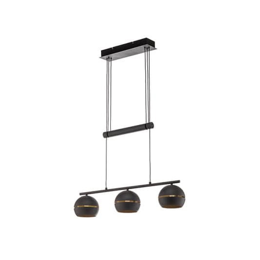 B-stock Lindby Godwin pendant lamp ceiling lamp hanging light lamp 3 bulbs E14 Black613 