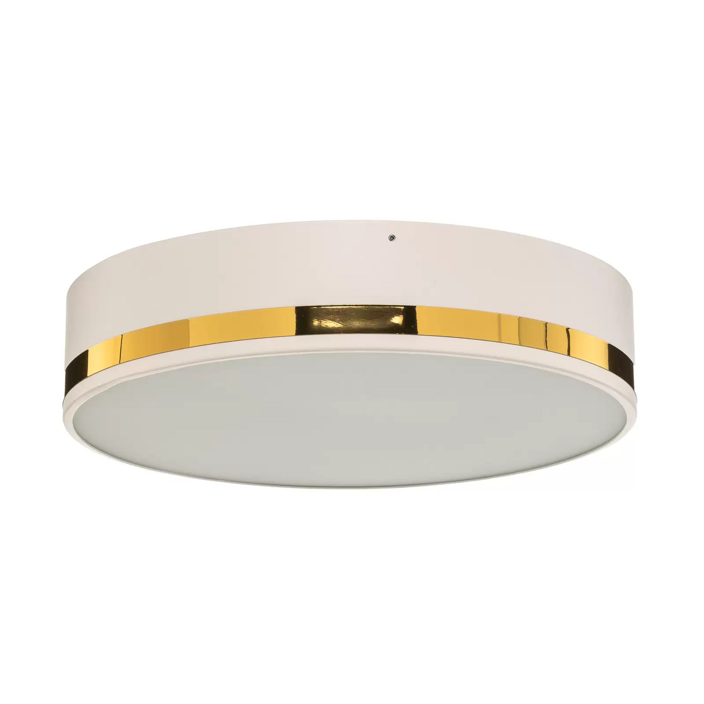 Loftljós í B-flokki, Amore, gullröndótt, hvítt, ø 35 cm. Loftlampi, stofuljós.