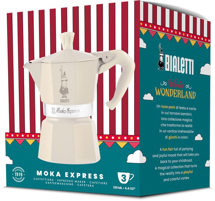 Bialetti Moka Express Winter Wonderland – Limited Edition 3-Cup Stovetop Espresso Maker