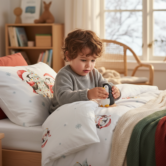 "Winter Penguins" Premium Children's Bedding