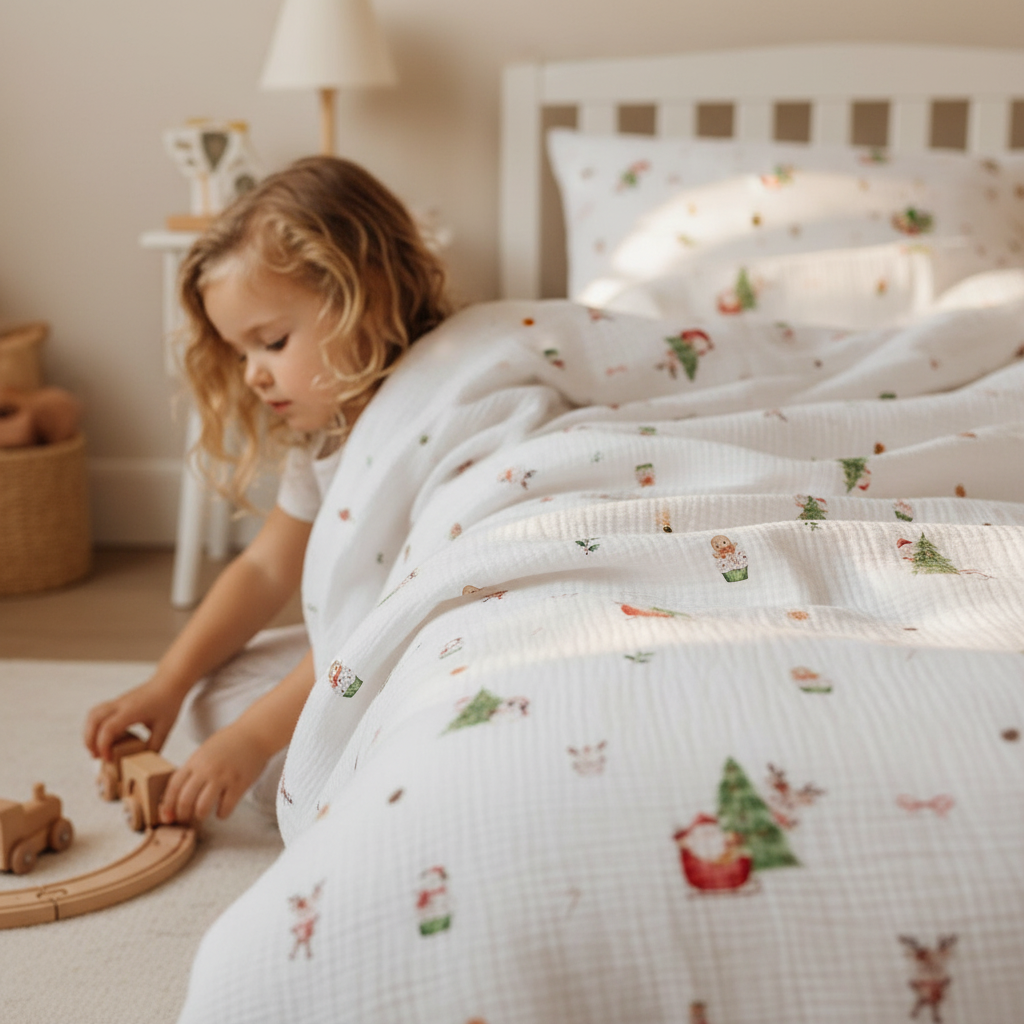 "Nordic Santa" Premium Children's Bedding