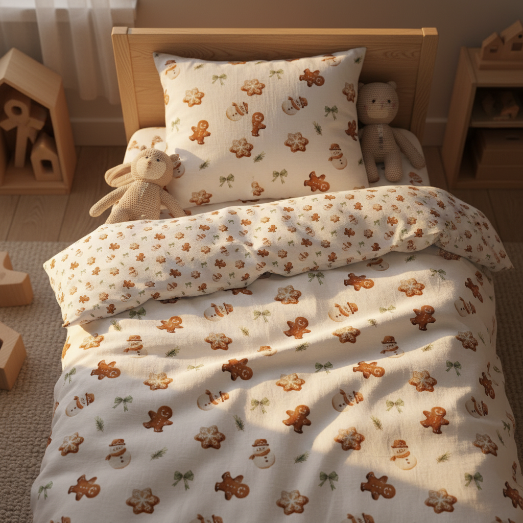 "Gingerbread Men" Premium Children's Bedding