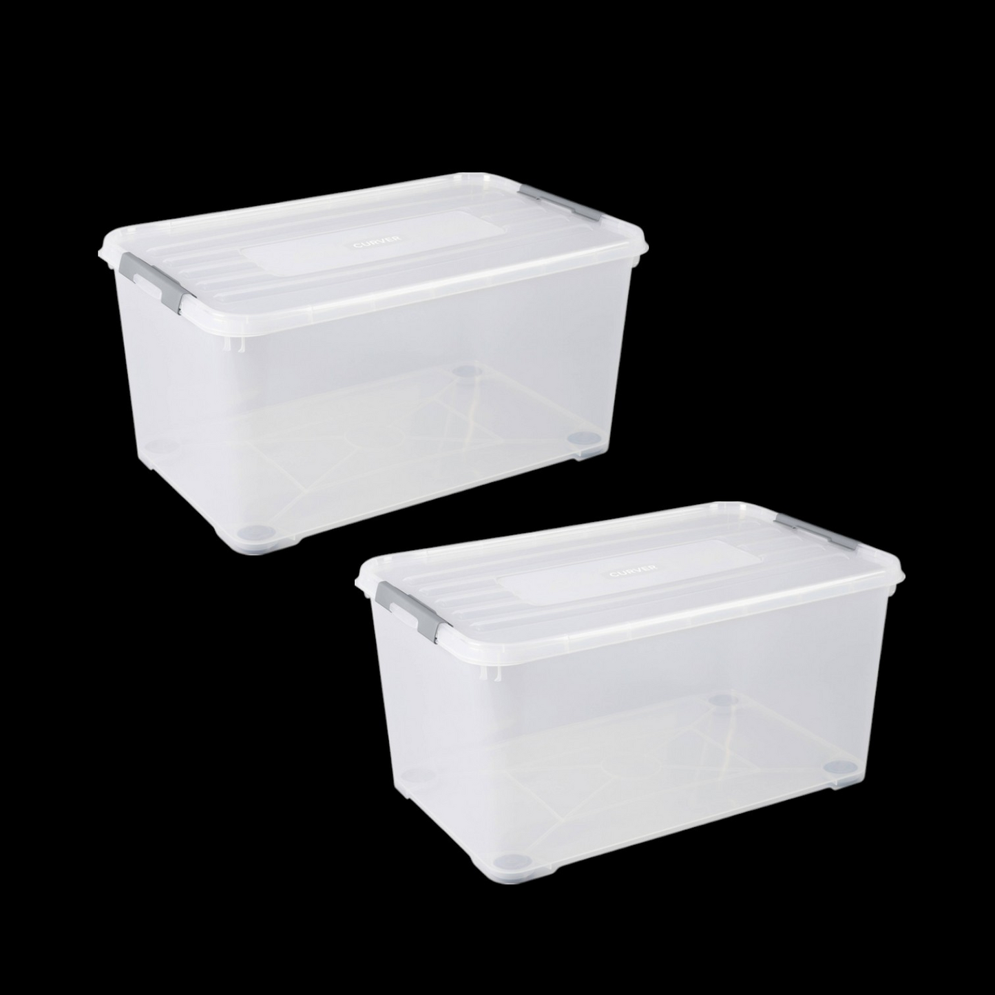 B-flokks Curver 243857 Staflanleg geymslukassi fyrir farsíma, 2 stykki