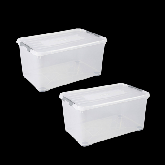 B-flokks Curver 243857 Staflanleg geymslukassi fyrir farsíma, 2 stykki