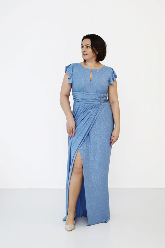  Langes Kleid model 215331 Jersa 