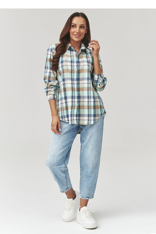  Langarm Hemd model 223228 Makadamia 