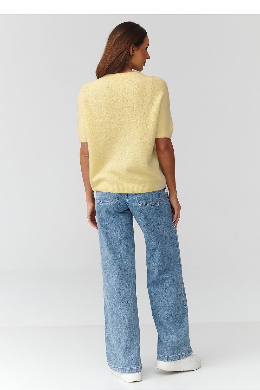  Kurzarm Pullover model 224077 Makadamia 