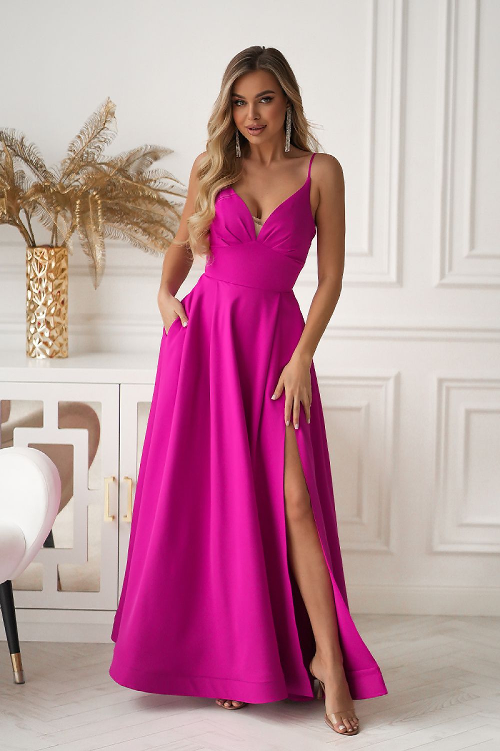  Langes Kleid model 224295 Bicotone 