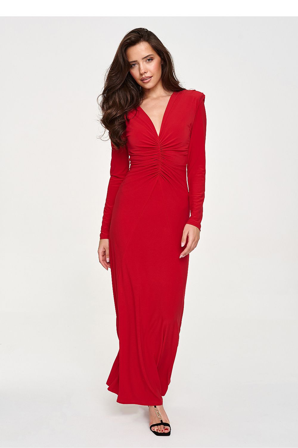  Langes Kleid model 232508 Makadamia 
