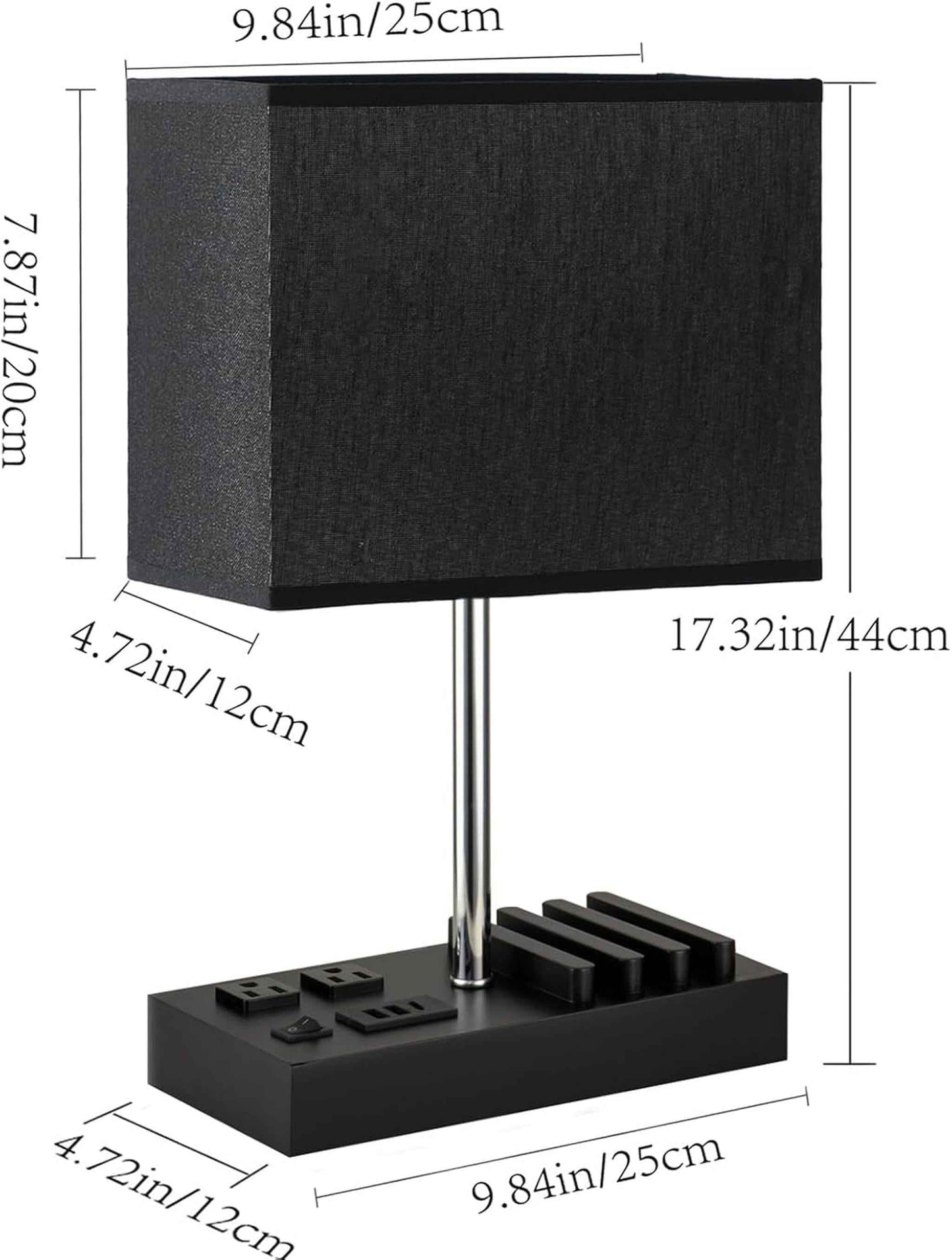 Multi-Functional USB Table Lamp with Charging Ports & Phone Stand