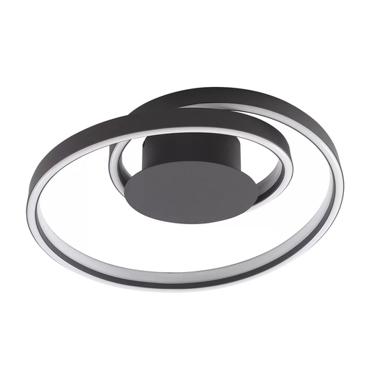 B-grade Lindby Erlinik LED ceiling light Stepdim black ceiling lamp light spotlight